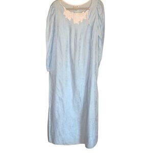 Natori 100% Cotton Nightgown/Loungewear in Blue Medium